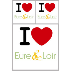 l'Eure et Loir (1fois 10cm / 2 fois 5cm) - Sticker/autocollant