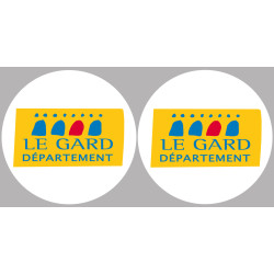 Département 30 le Gard (2 fois 10cm) - Sticker/autocollant