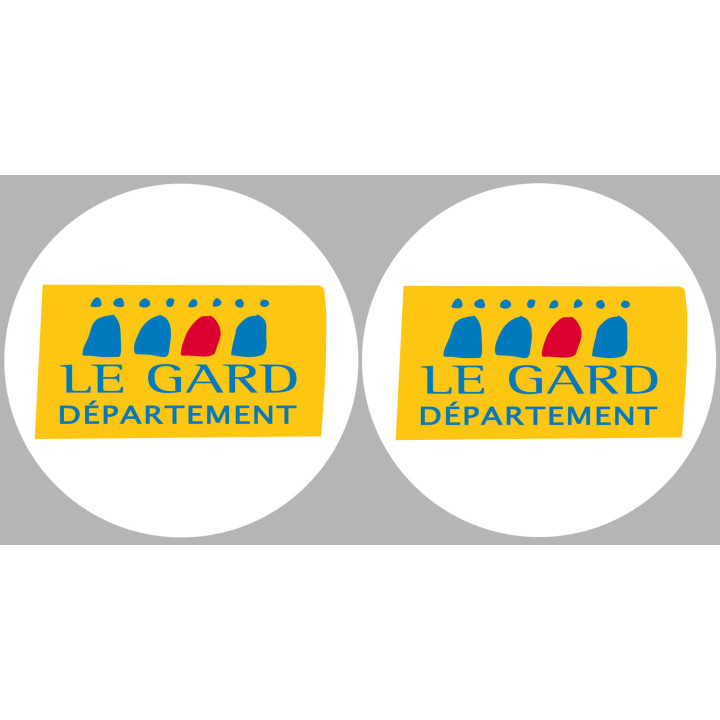 le Gard (2fois 10cm) - Sticker/autocollant