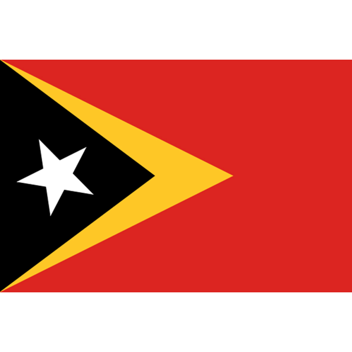 Drapeau Timor Oriental (5 x 3.3 cm) - Sticker/autocollant