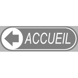 Accueil gris directionnel gauche (19x6cm) - Sticker/autocollant