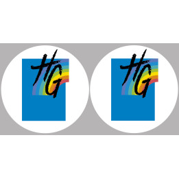 la Haute Garonne (2fois 10cm) - Sticker/autocollant