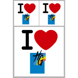 la Haute Garonne (1fois 10cm / 2 fois 5cm) - Sticker/autocollant