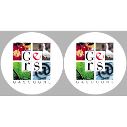 le Gers (2fois 10cm) - Sticker/autocollant