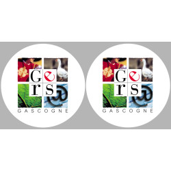 Département 32 le Gers (2 fois 10cm) - Sticker/autocollant