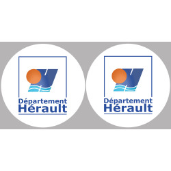 Département 34 l'Hérault (2 fois 10cm) - Sticker/autocollant