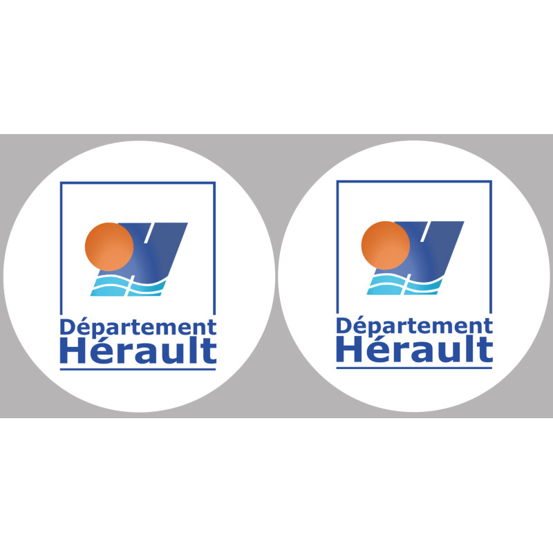 l'Hérault (2fois 10cm) - Sticker/autocollant