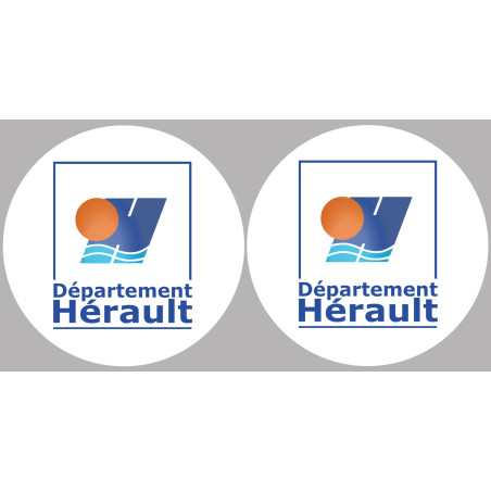 l'Hérault (2fois 10cm) - Sticker/autocollant
