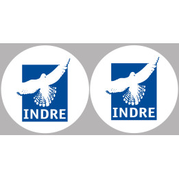 Indre (2fois 10cm) - Sticker/autocollant