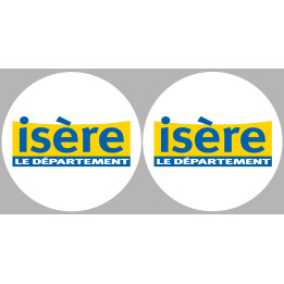Isère (2fois 10cm) - Sticker/autocollant