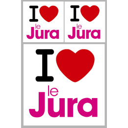 le Jura (1fois 10cm / 2 fois 5cm) - Sticker/autocollant