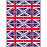 Drapeau Grande Bretagne (8 fois 9.5x6.3 cm) - Sticker/autocollant
