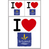 le Loiret (1fois 10cm / 2 fois 5cm) - Sticker/autocollant