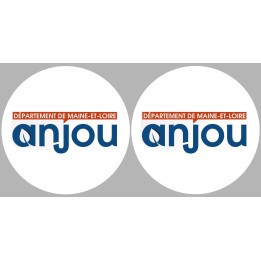 l'Anjou (2fois 10cm) - Sticker/autocollant