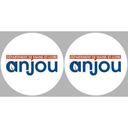 Département 49 l'Anjou (2 fois 10cm) - Sticker/autocollant