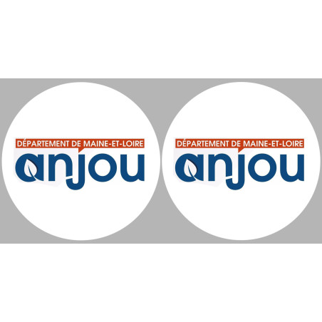 l'Anjou (2fois 10cm) - Sticker/autocollant