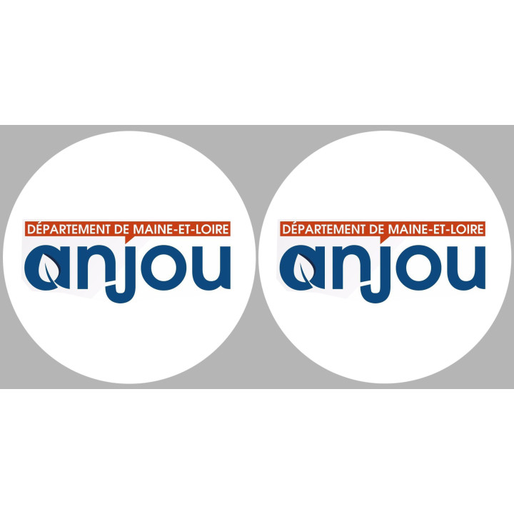 l'Anjou (2fois 10cm) - Sticker/autocollant