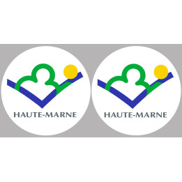 la Haute-Marne (2fois 10cm) - Sticker/autocollant