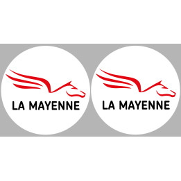 la Mayenne (2fois 10cm) - Sticker/autocollant