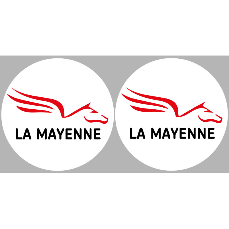 la Mayenne (2fois 10cm) - Sticker/autocollant
