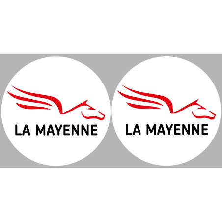 la Mayenne (2fois 10cm) - Sticker/autocollant