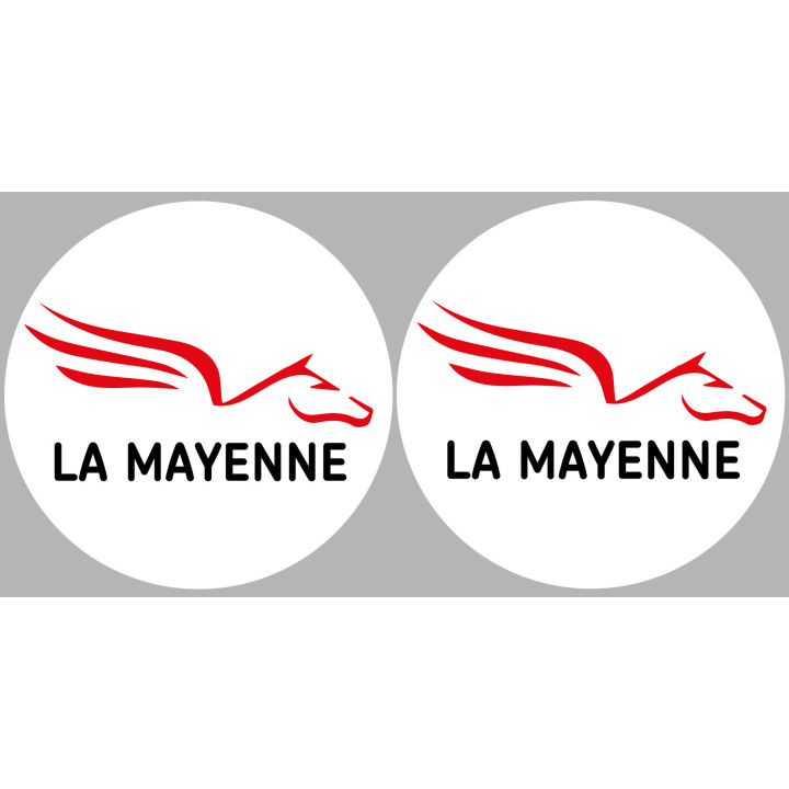 la Mayenne (2fois 10cm) - Sticker/autocollant