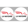 la Mayenne (2fois 10cm) - Sticker/autocollant