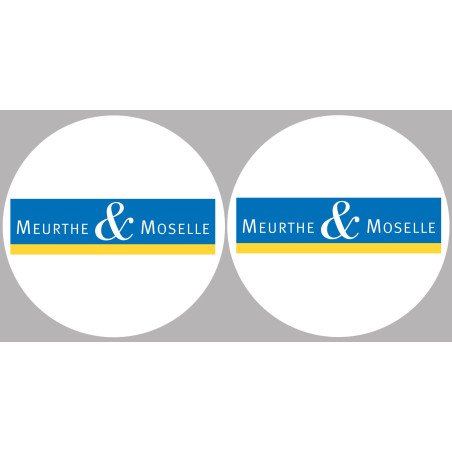 Département 54 la Meurthe et Moselle (2 fois 10cm) - Sticker/autocoll