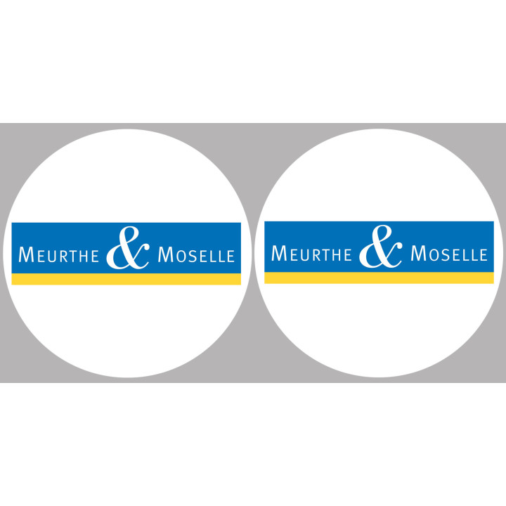la Meurthe et Moselle (2fois 10cm) - Sticker/autocollant
