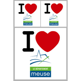 la Meuse (1fois 10cm / 2 fois 5cm) - Sticker/autocollant
