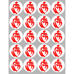 Vendée sur Fond Blanc (20 fois 5cm) - Sticker/autocollant