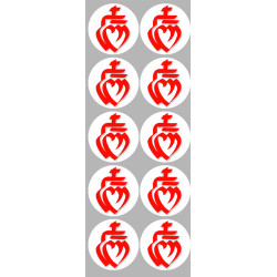 Vendée sur Fond Blanc (10 fois 5cm )- Sticker/autocollant