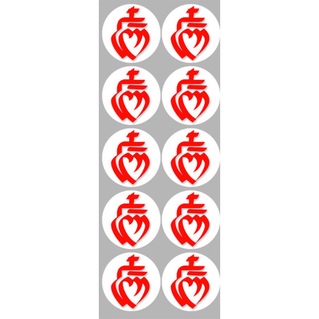 Vendée sur Fond Blanc (10 fois 5cm )- Sticker/autocollant