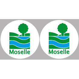 la Moselle (2fois 10cm) - Sticker/autocollant