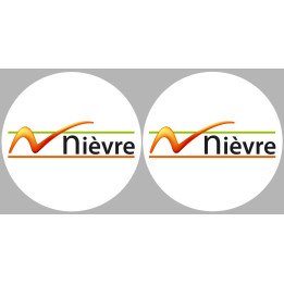la Nièvre (2fois 10cm) - Sticker/autocollant
