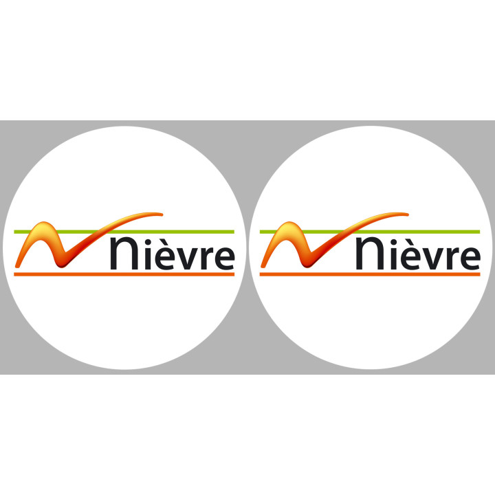 la Nièvre (2fois 10cm) - Sticker/autocollant