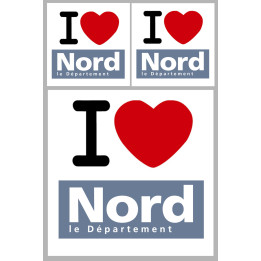 le Nord (1fois 10cm / 2 fois 5cm) - Sticker/autocollant