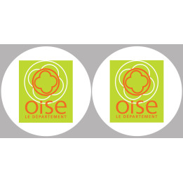 l'Oise (2fois 10cm) - Sticker/autocollant