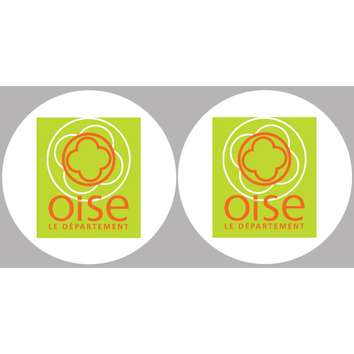 l'Oise (2fois 10cm) - Sticker/autocollant