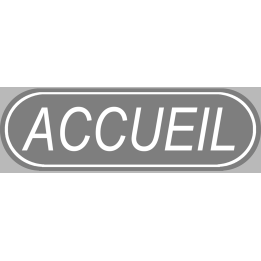 Accueil gris (29x9cm) - Sticker/autocollant