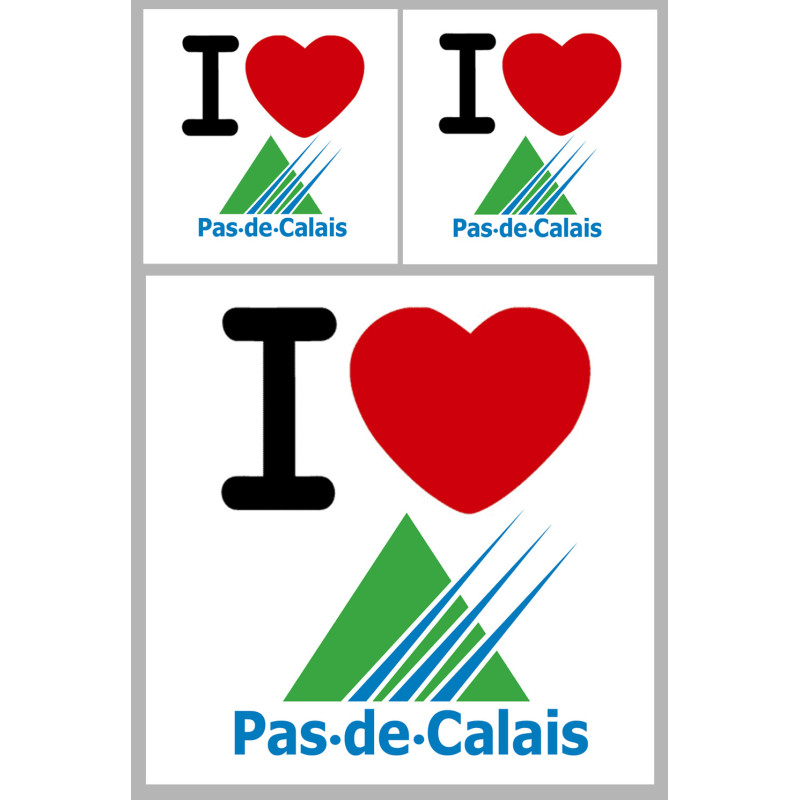 le Pas-de-Calais (1fois 10cm / 2 fois 5cm) - Sticker/autocollant