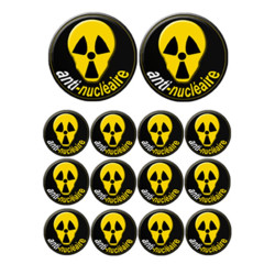 Anti-Nucléaire (2 fois 10cm & 12 fois 5cm) - Sticker/autocollant