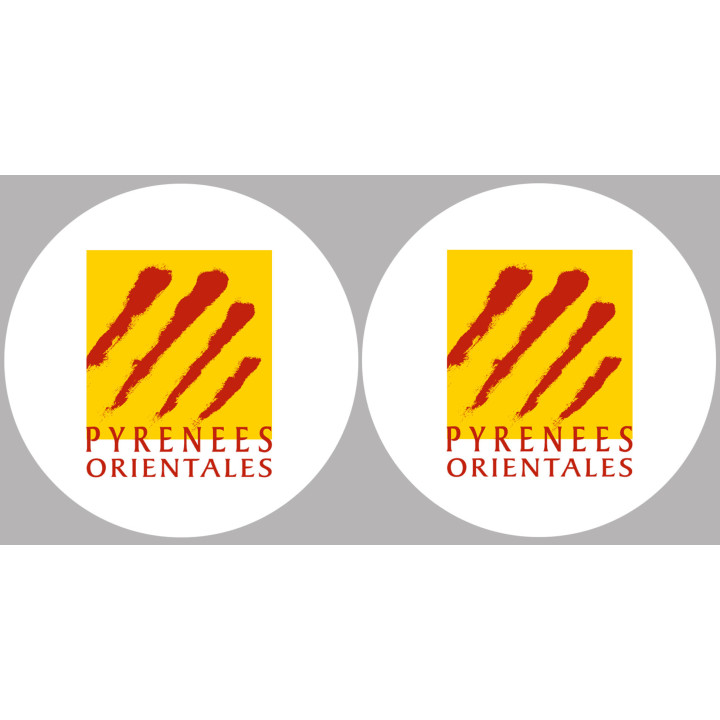 les Pyrénées Orientales (2fois 10cm) - Sticker/autocollant
