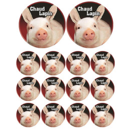 Chaud lapin (2 fois 9cm - 12 fois 5cm) - Sticker/autocollant