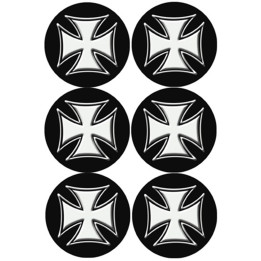Croix de Malte (6 fois 9cm) - Sticker/autocollant