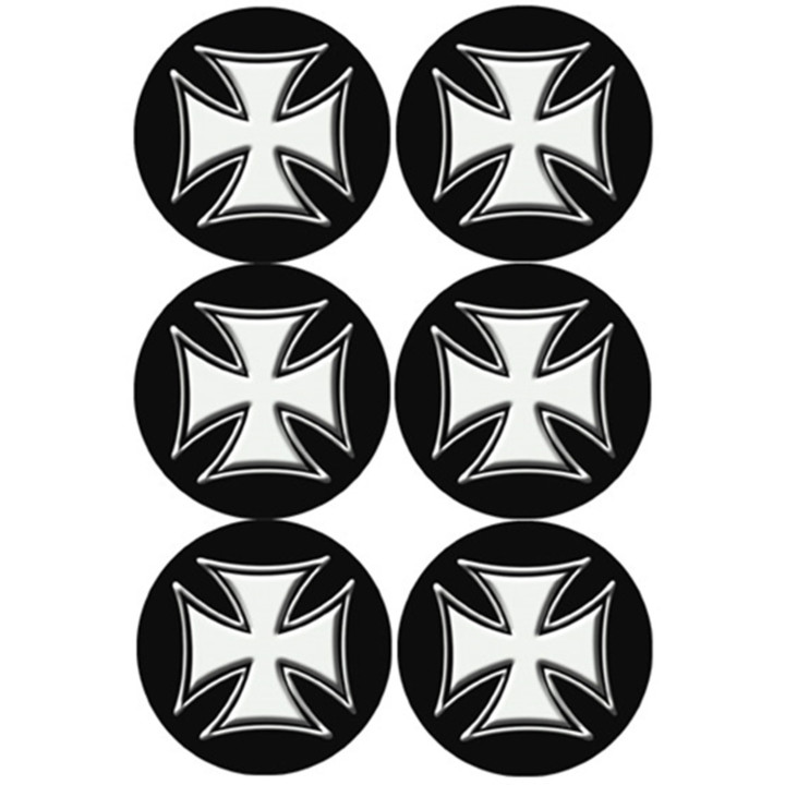 Croix de Malte (6 fois 9cm) - Sticker/autocollant