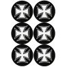 Croix de Malte (6 fois 9cm) - Sticker/autocollant