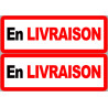 En Livraison (2 fois 29x10cm) - Sticker/autocollant