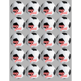 Football (20 fois 5cm) - Sticker/autocollant