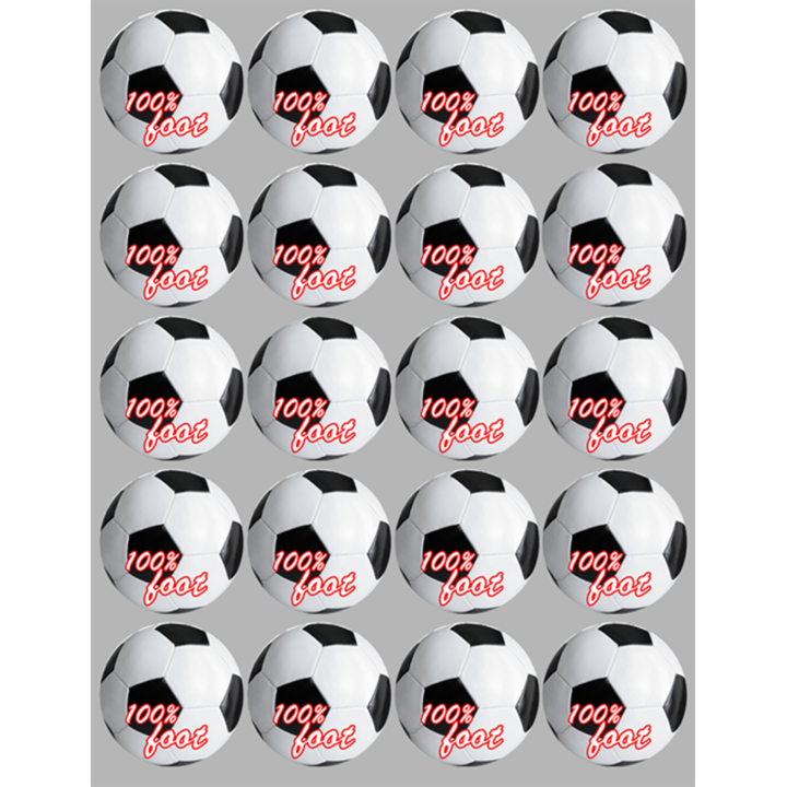 Football (20 fois 5cm) - Sticker/autocollant
